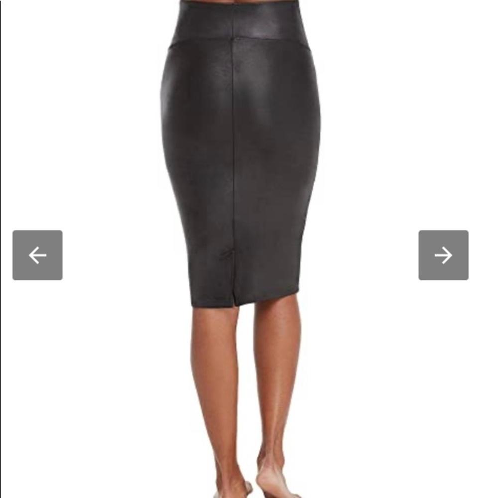 Spanx faux leather pencil skirt - Picture 2 of 5
